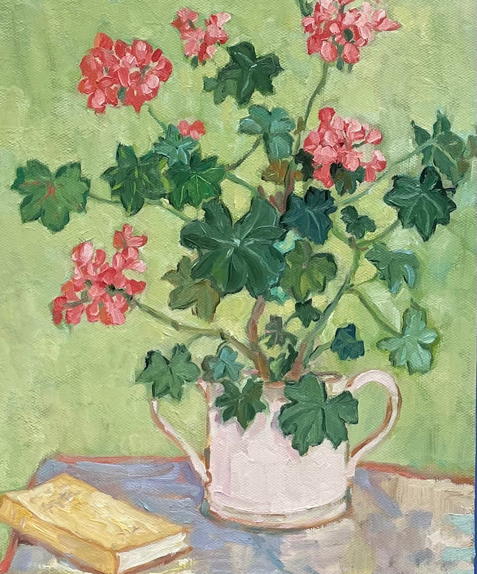 Geranium in a Loving Cup