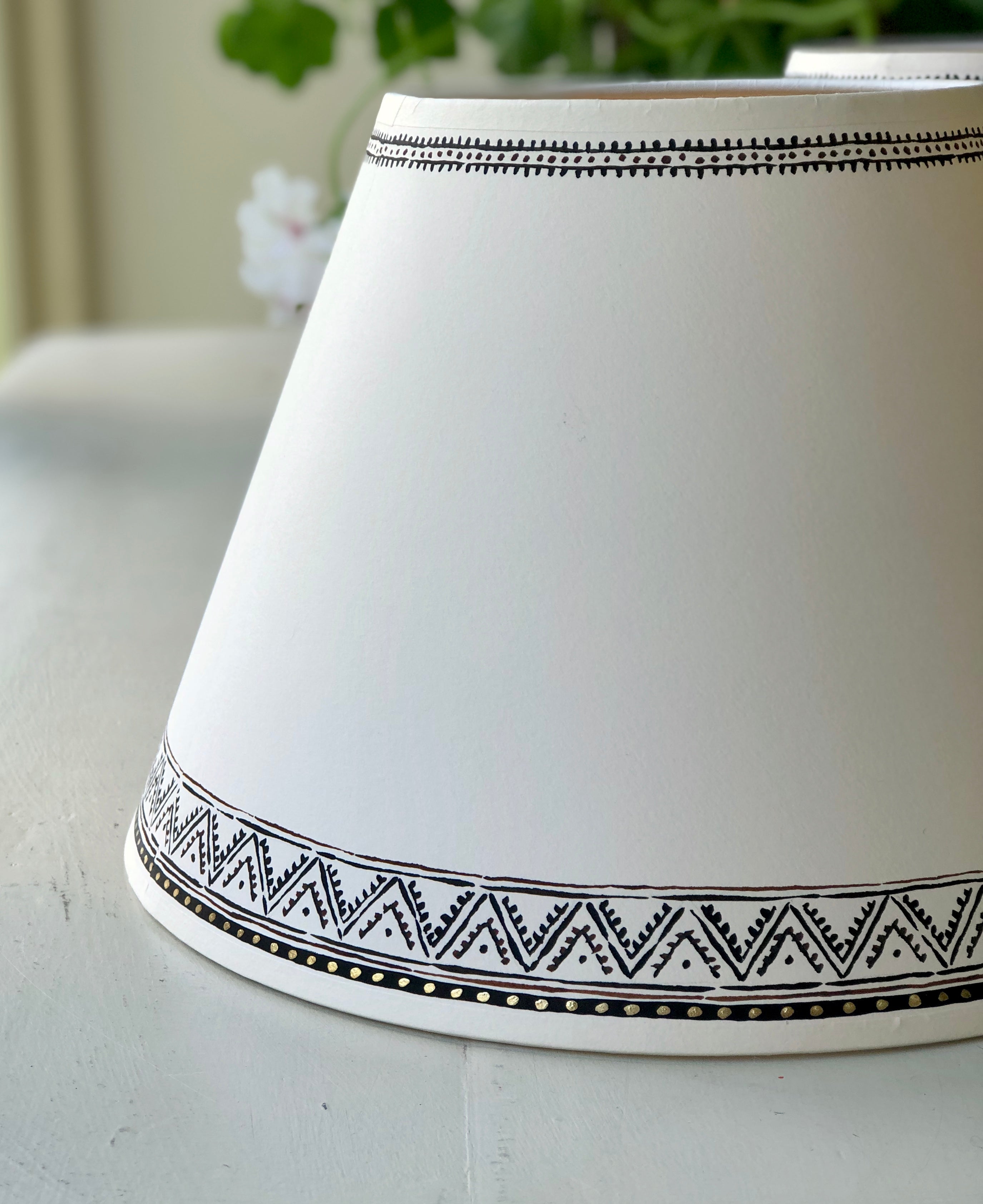 handpainted lampshade