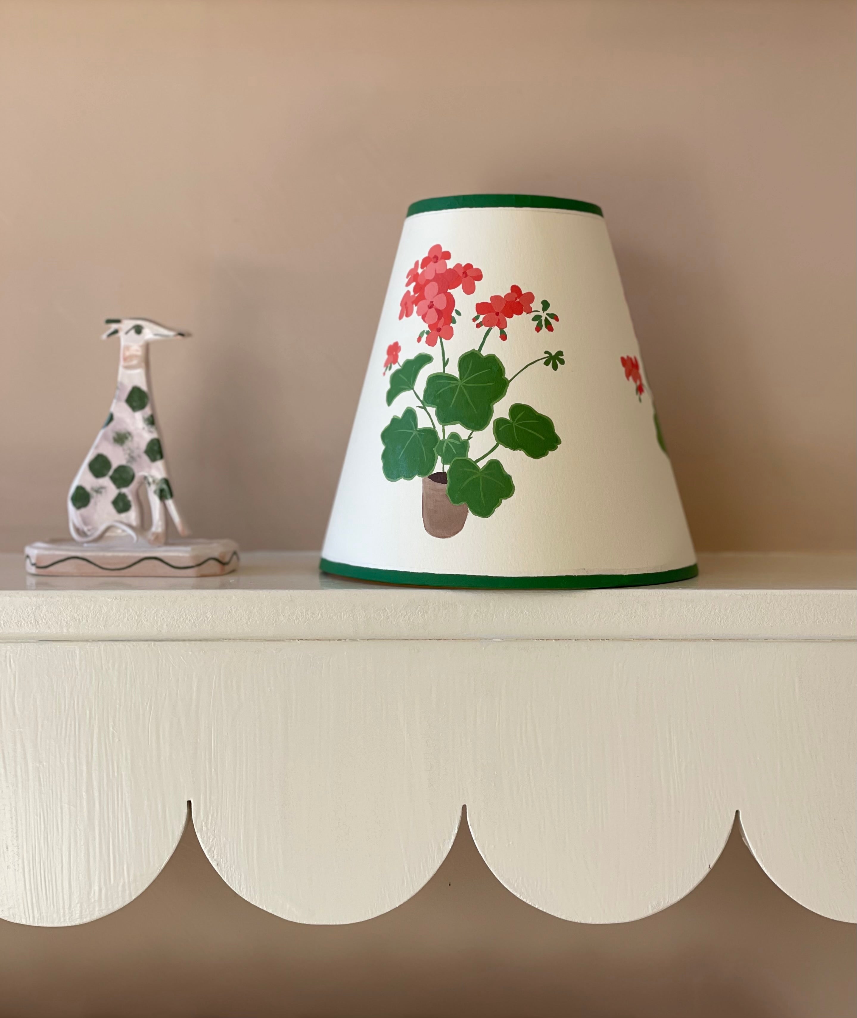 handpainted lampshade
