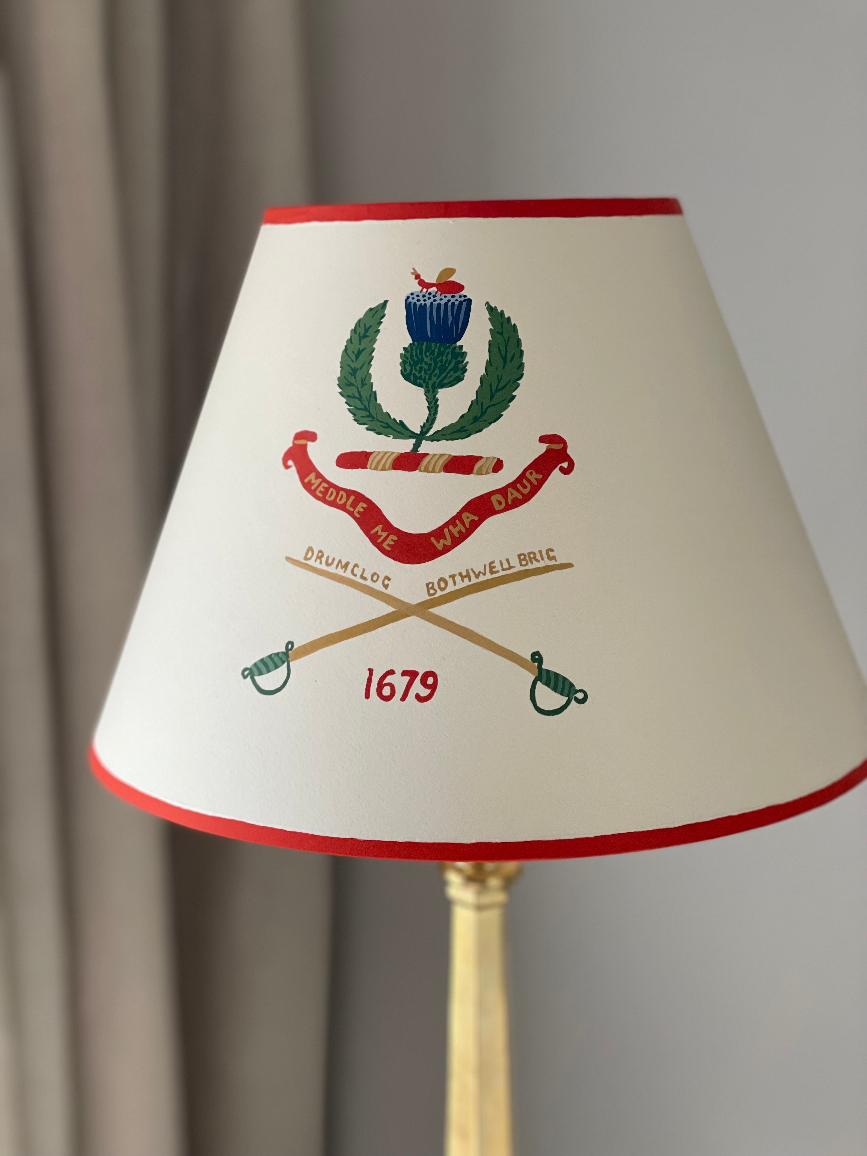 handpainted lampshade