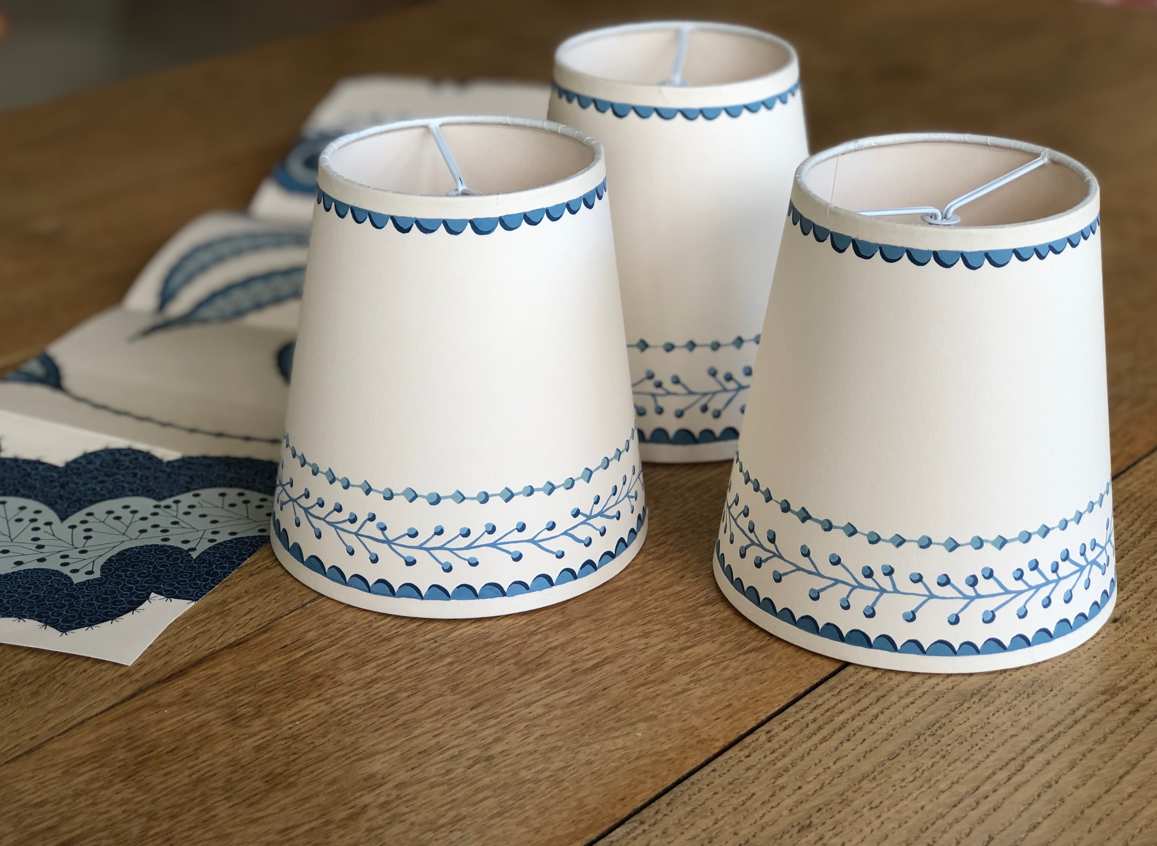 handpainted lampshade