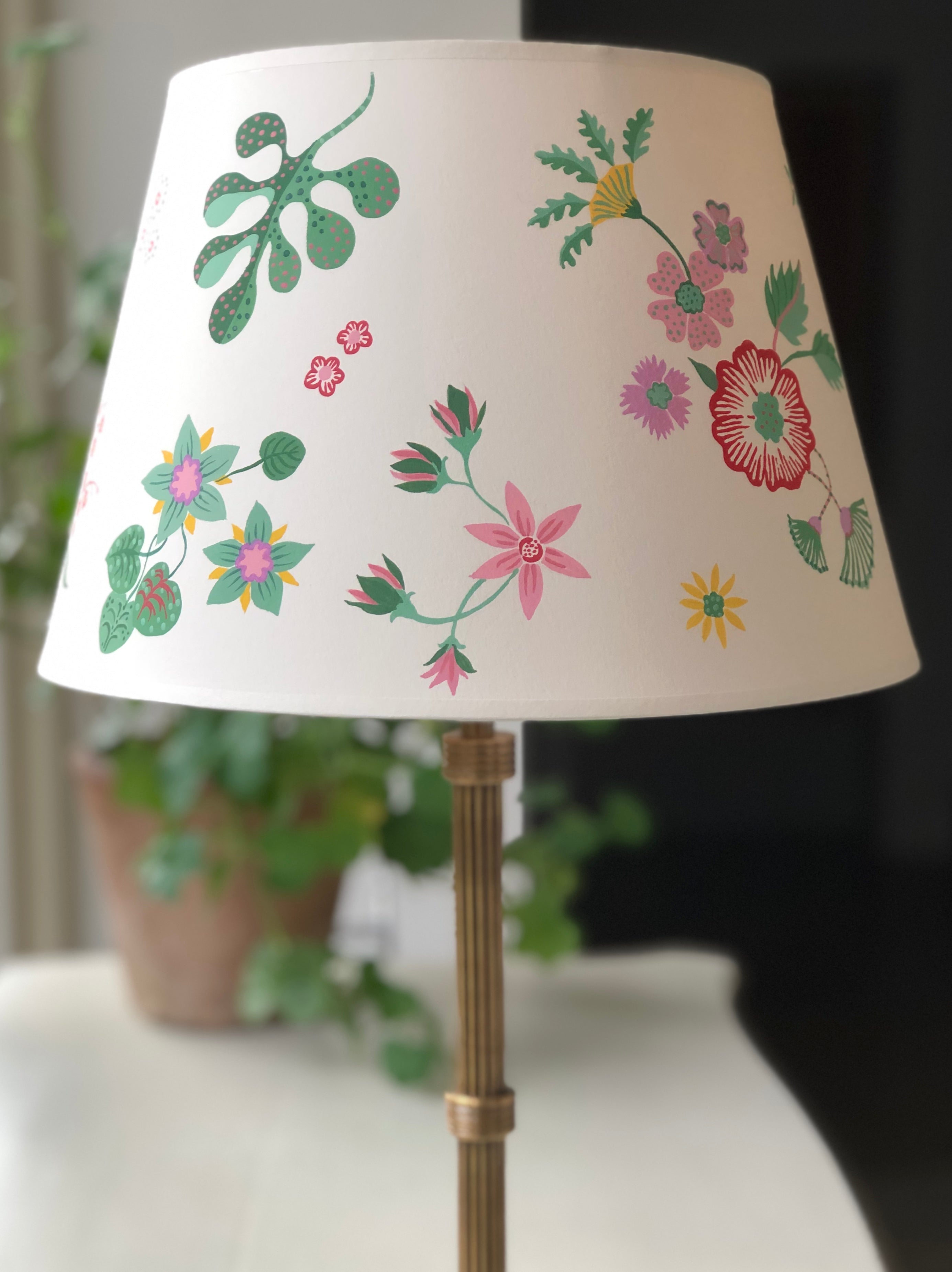 handpainted lampshade