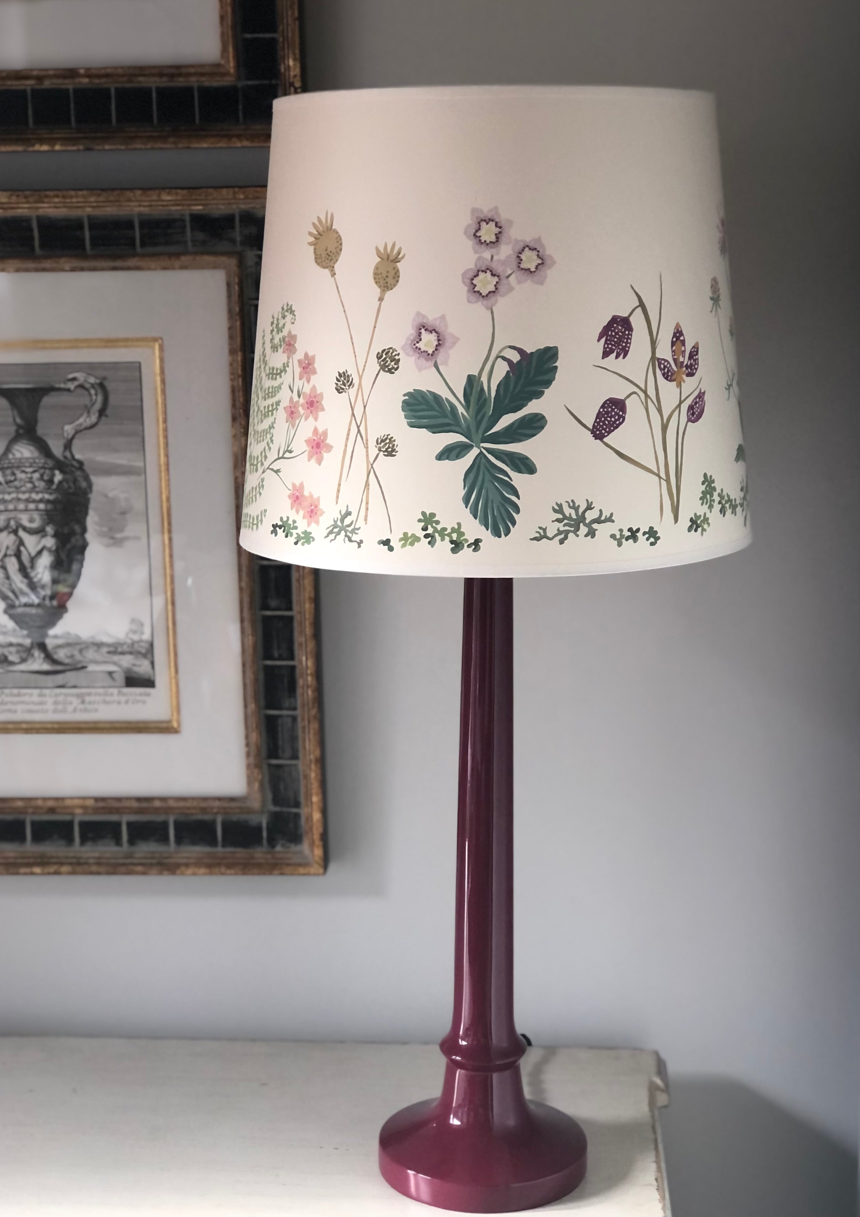 handpainted lampshade