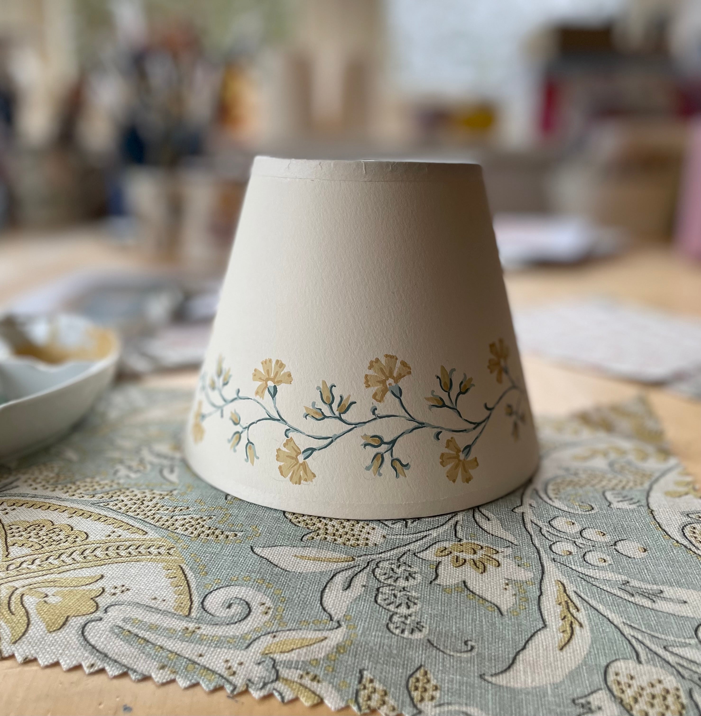 handpainted lampshade