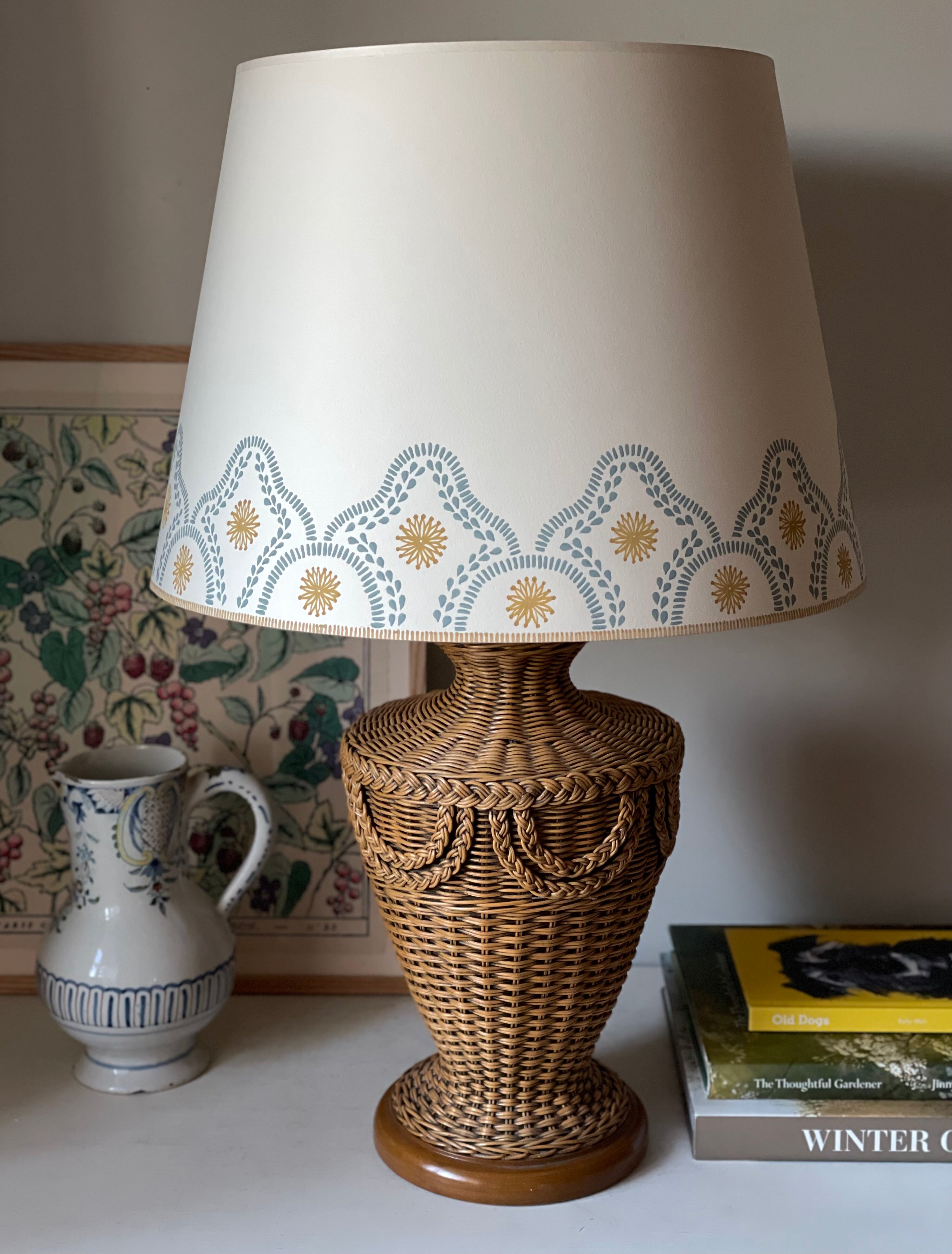 handpainted lampshade