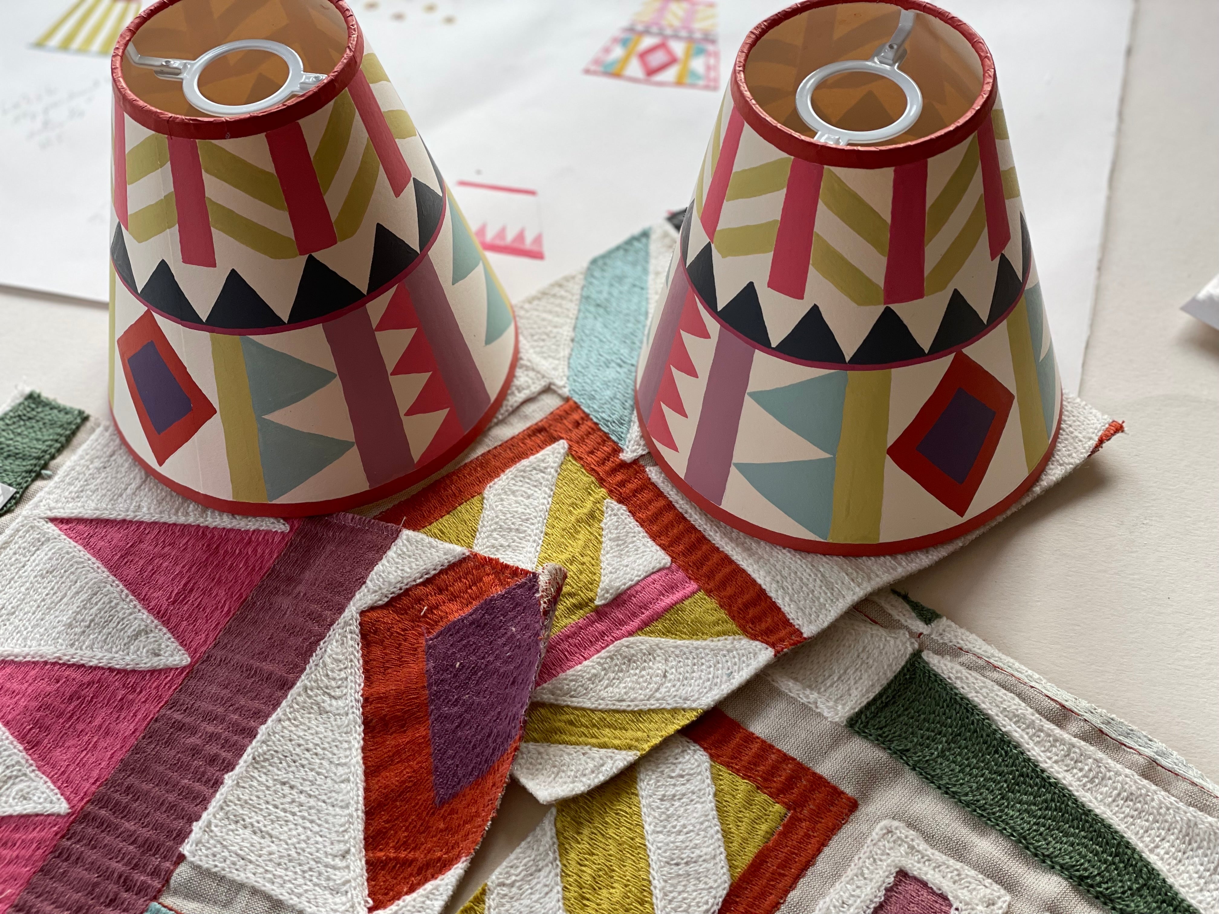 handpainted lampshade
