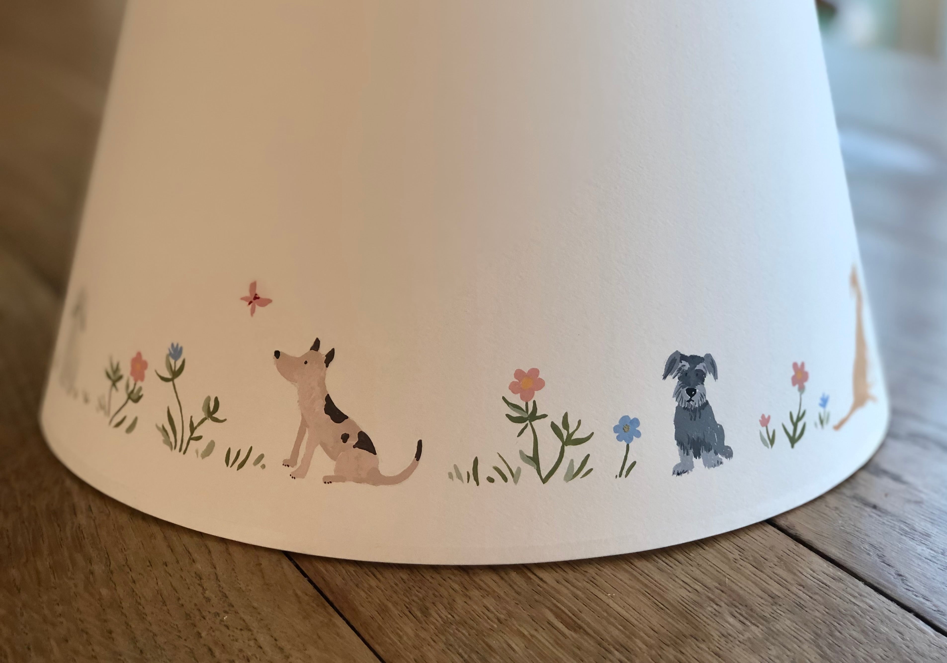 handpainted lampshade