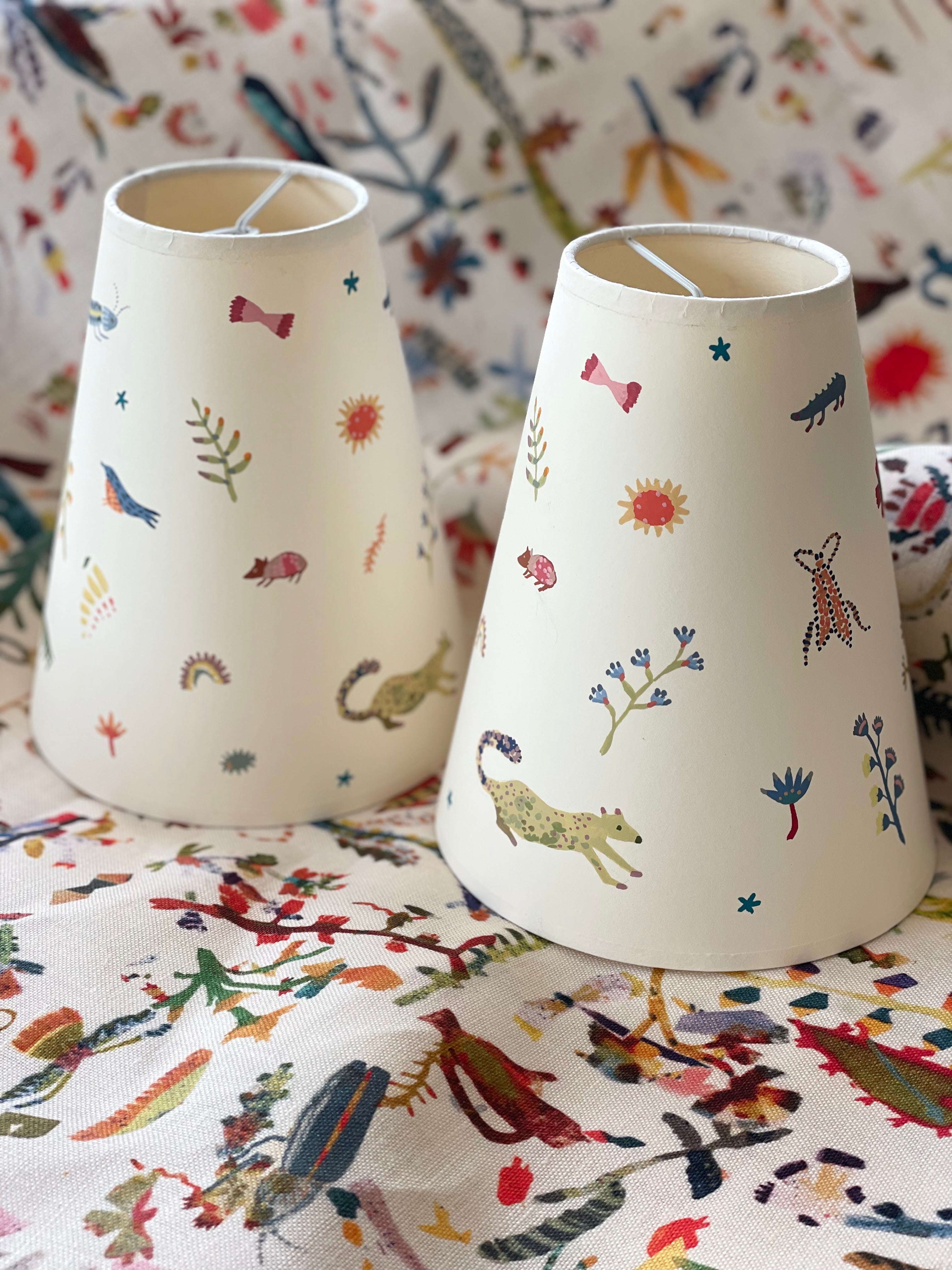 handpainted lampshade