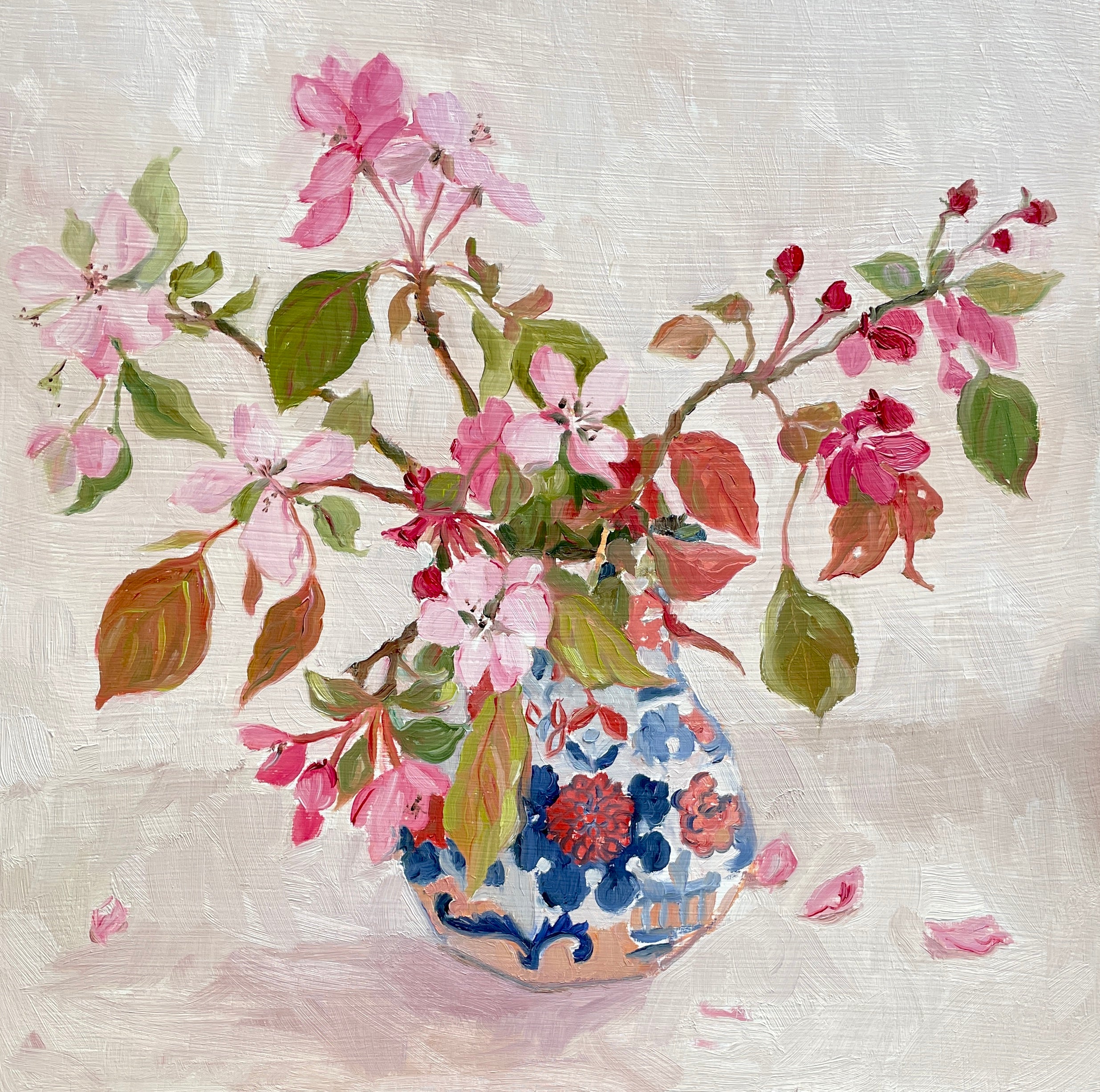 Oil paintings, pack of eight mixed greetings cards