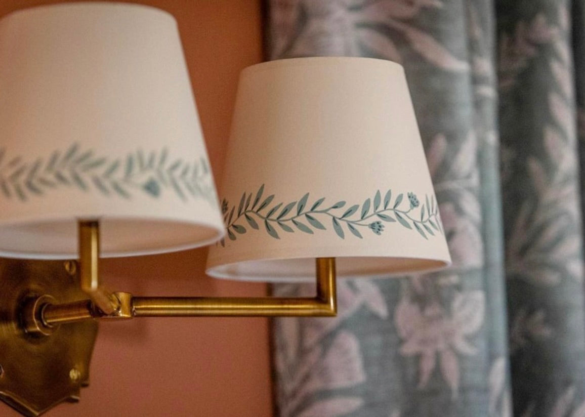 handpainted lampshade