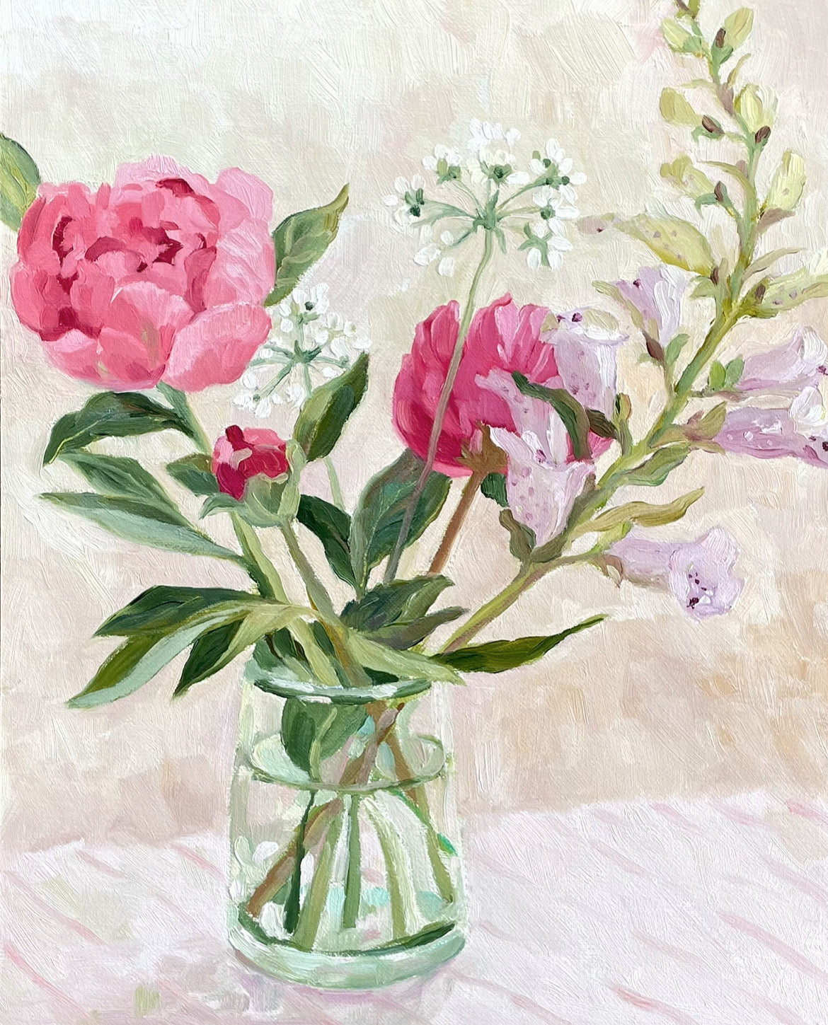Peonies and Foxgloves