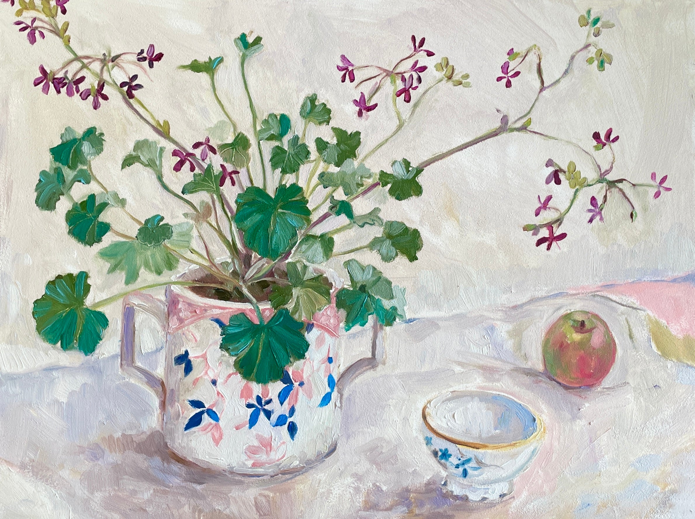 Geranium in a loving cup