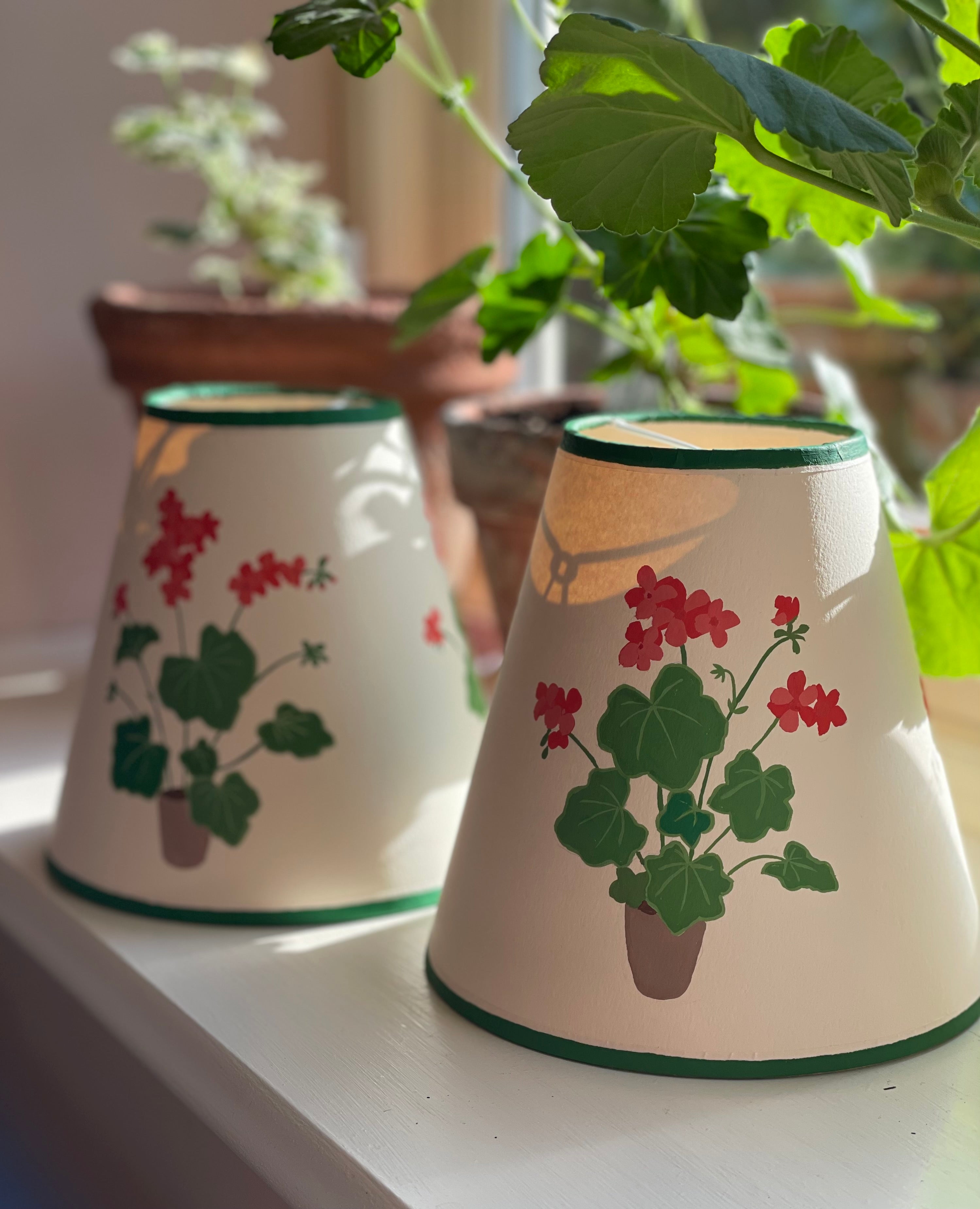 handpainted lampshade