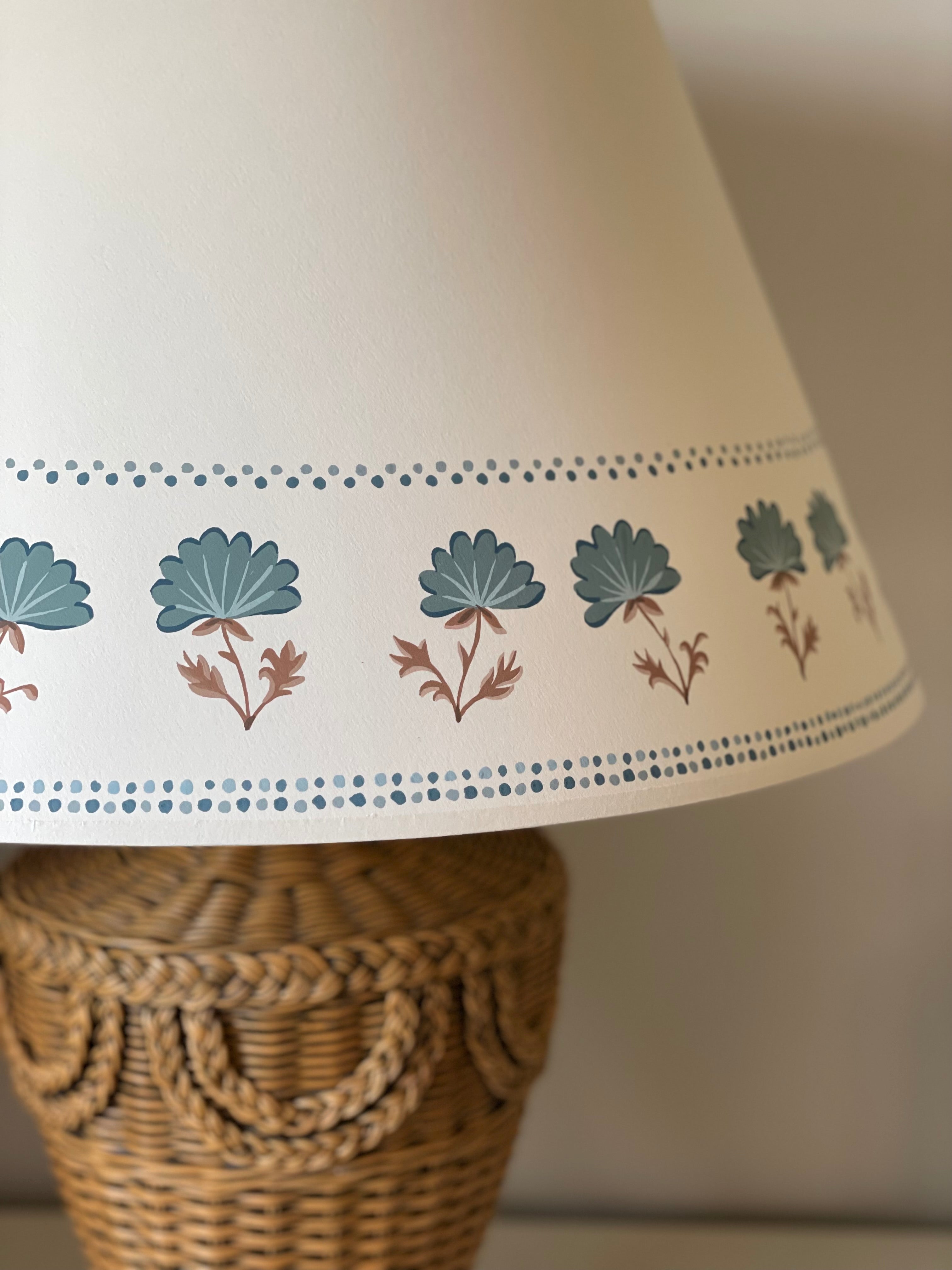 handpainted lampshade