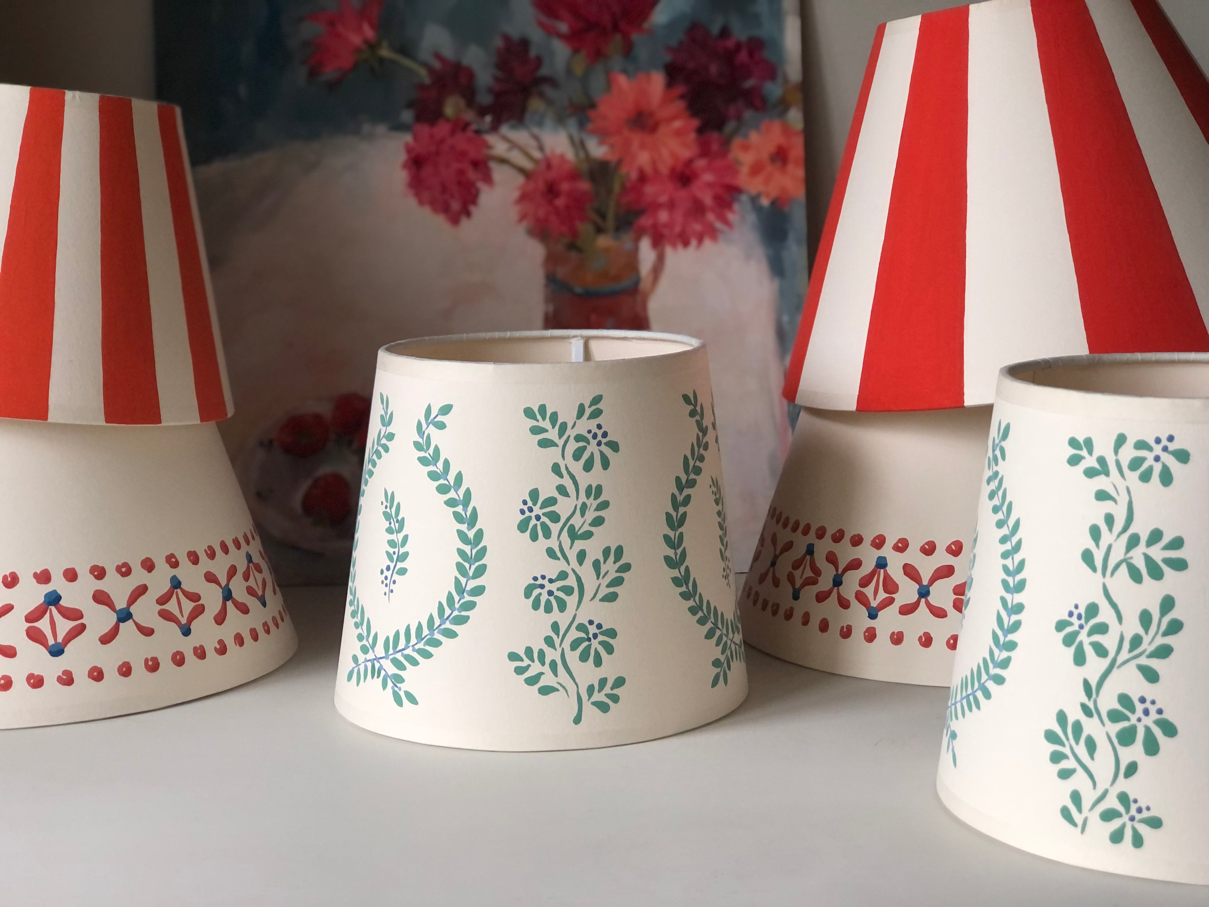 handpainted lampshade