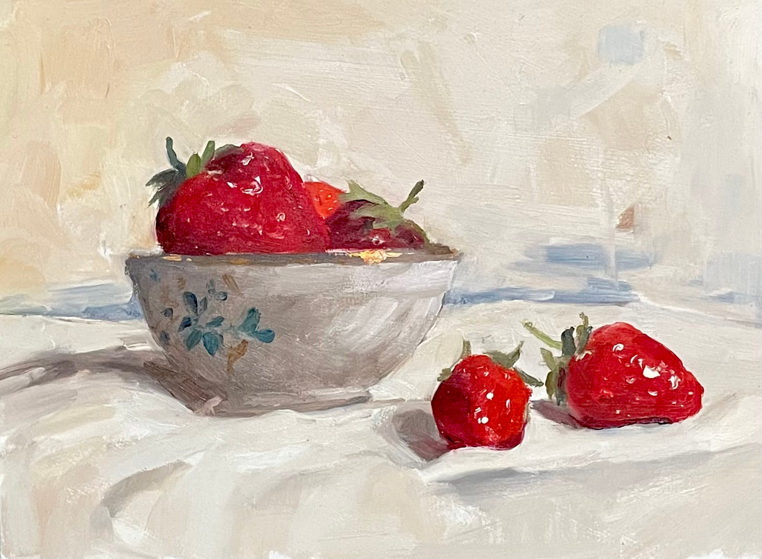A bowl of strawberries