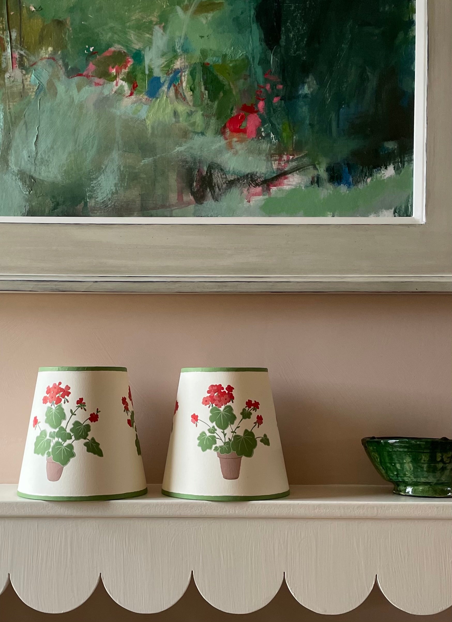 handpainted lampshade