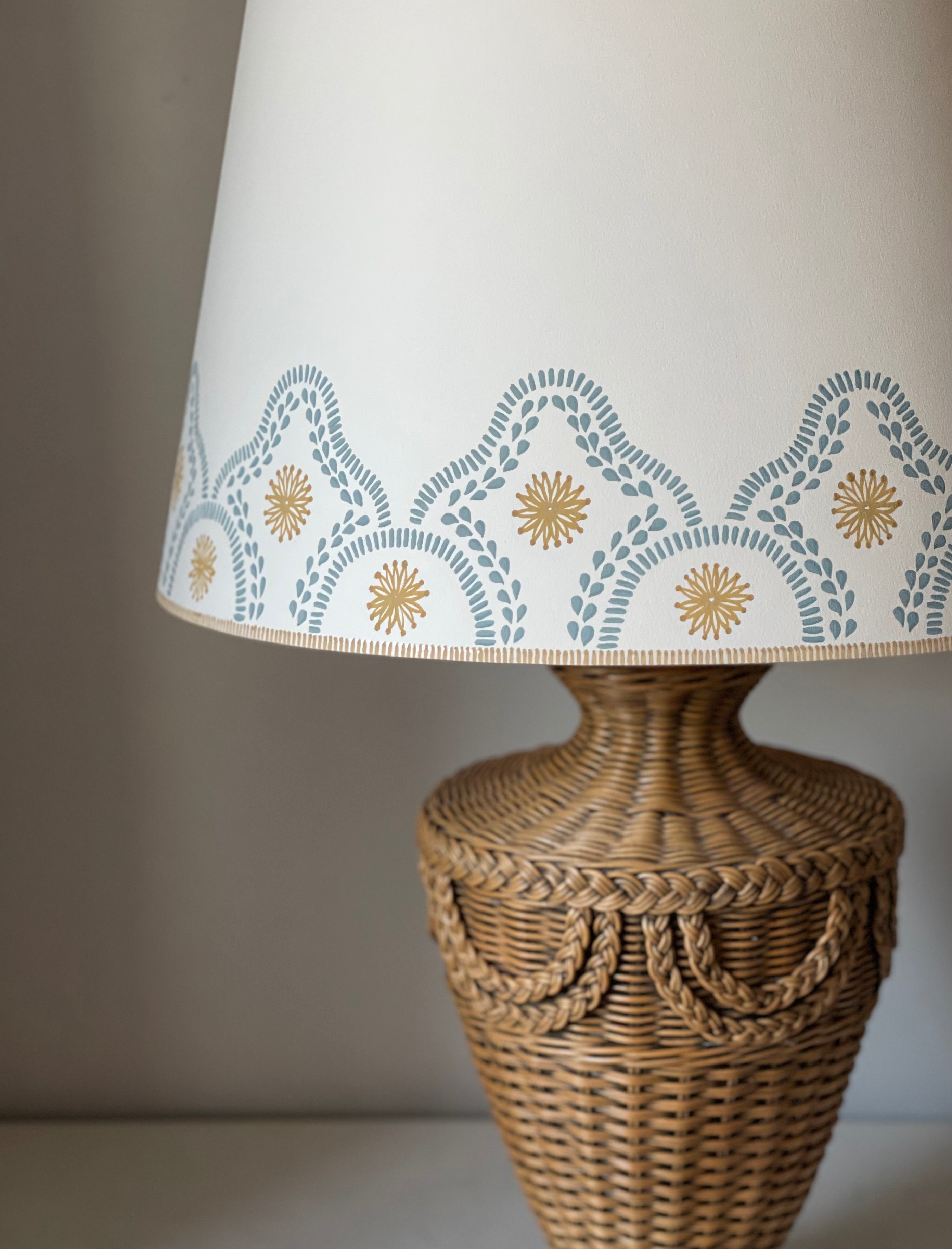 handpainted lampshade