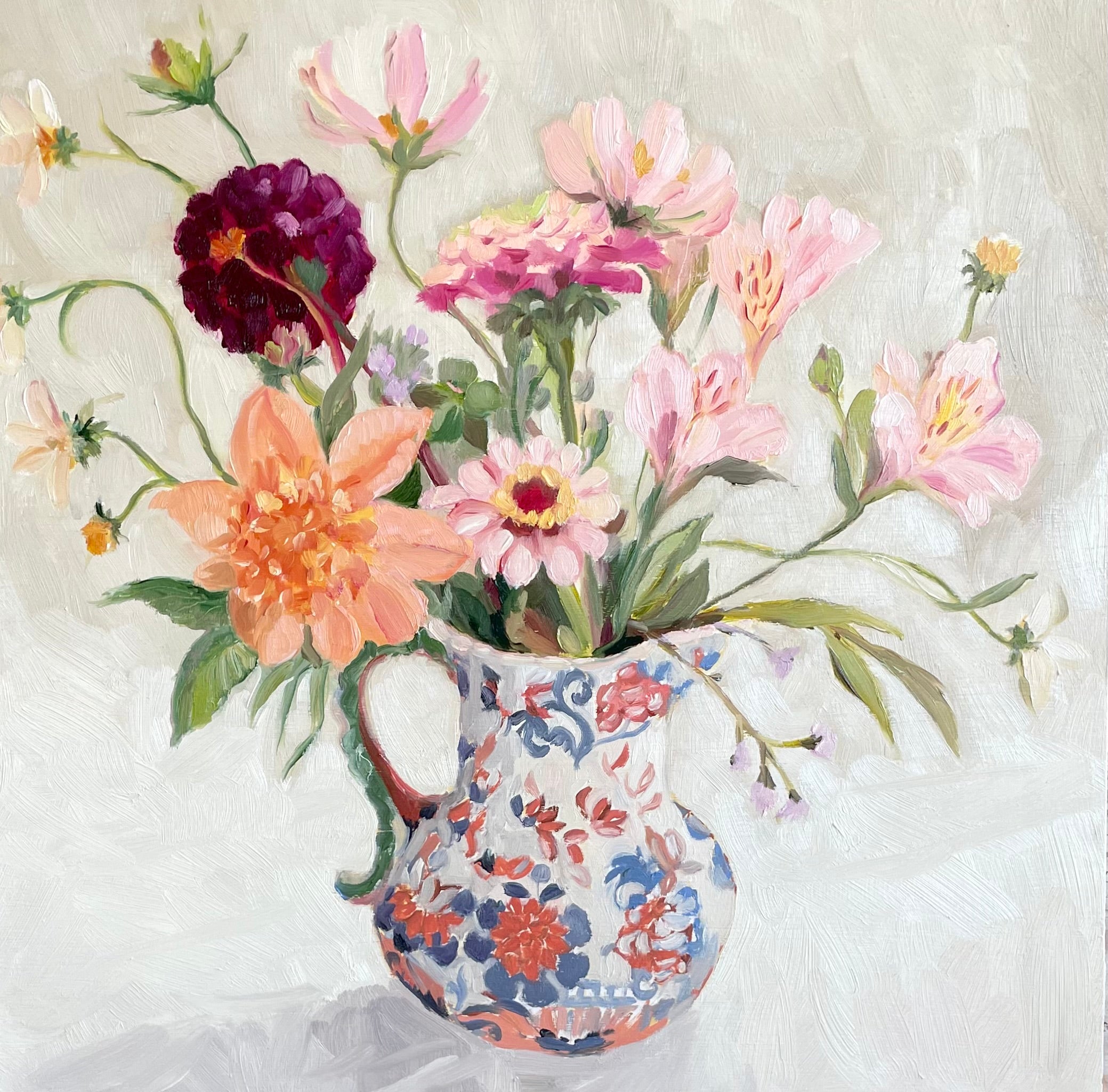 Dahlias and Zinnias