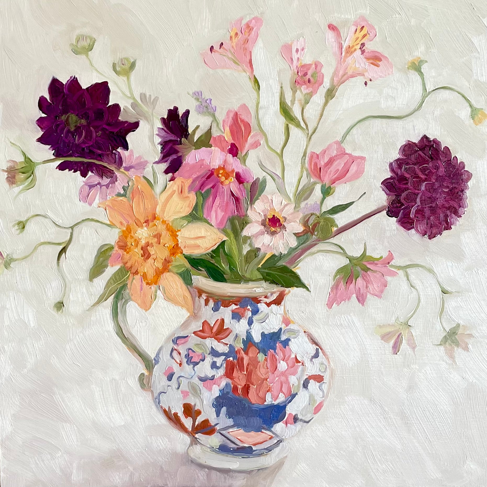 Dahlias and Zinnias II