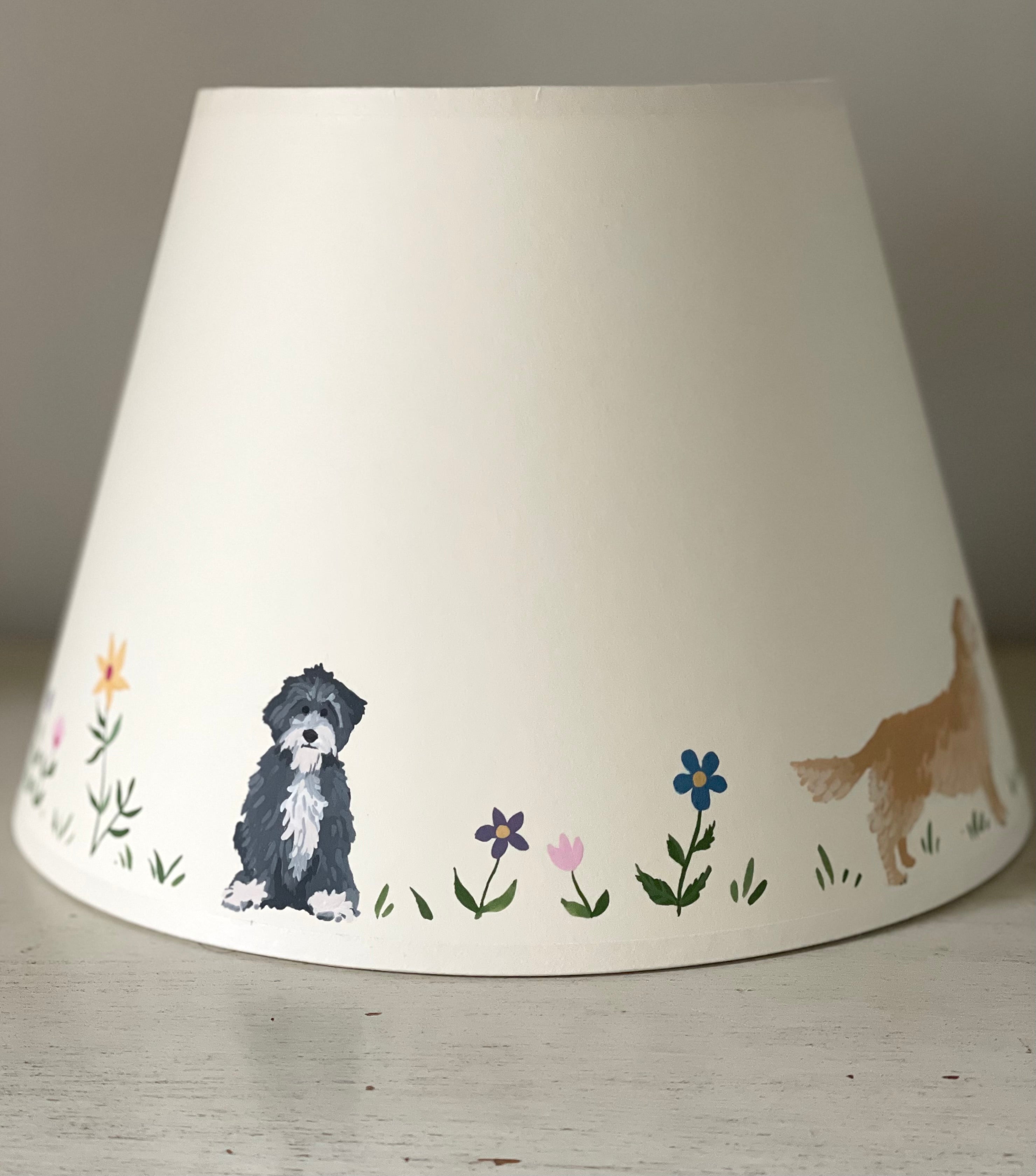 handpainted lampshade