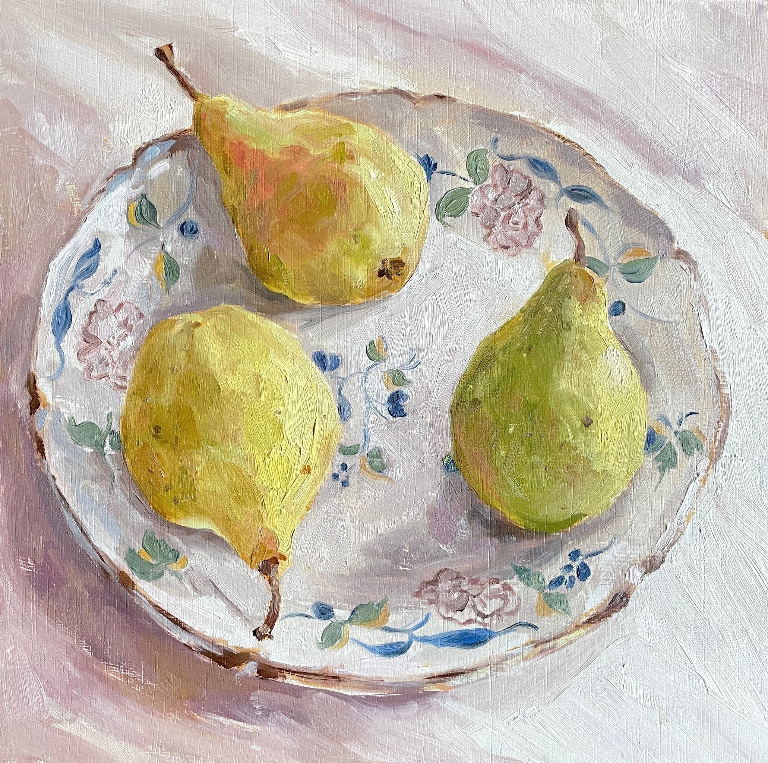 a trio of pears