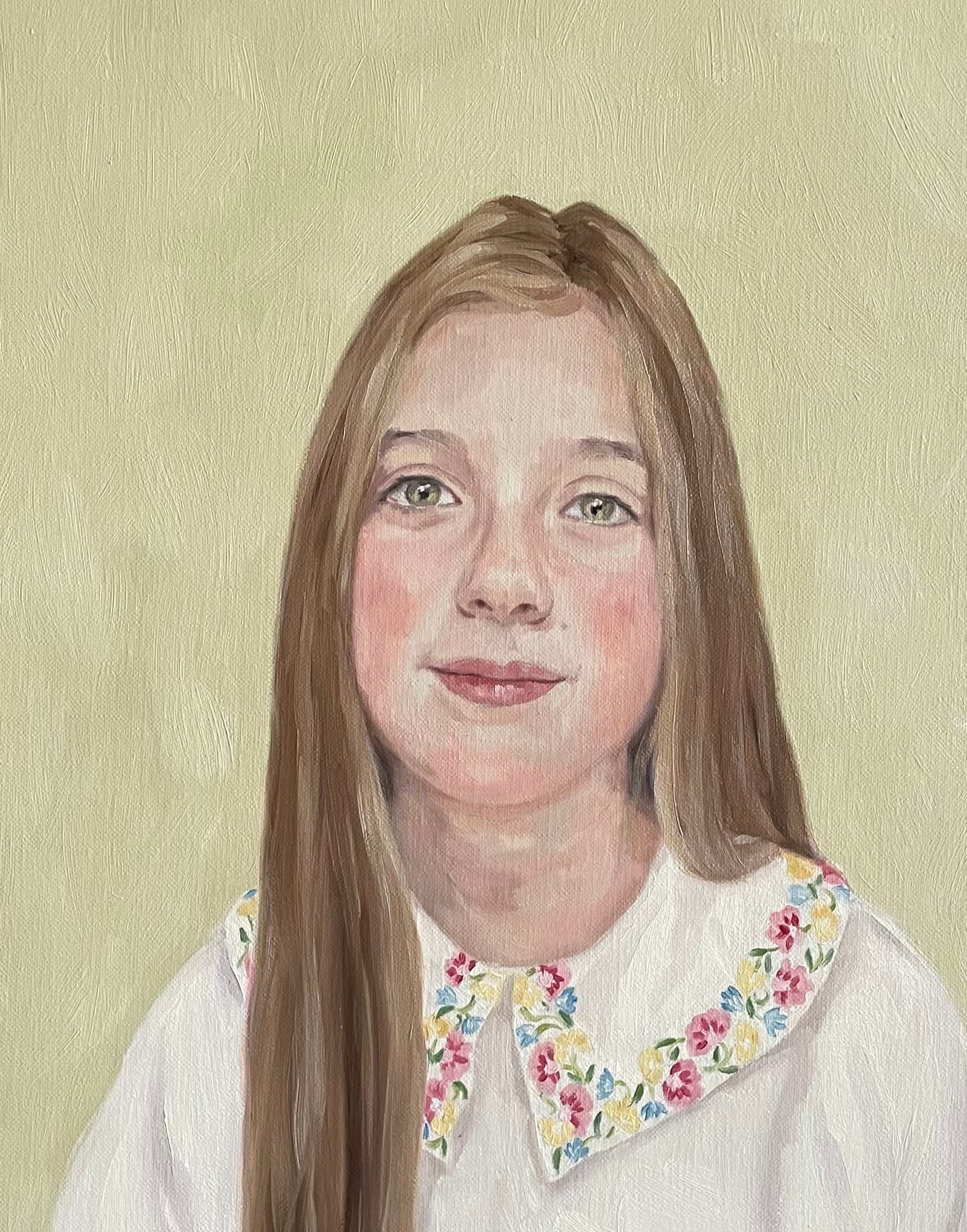 oil portrait of Mille