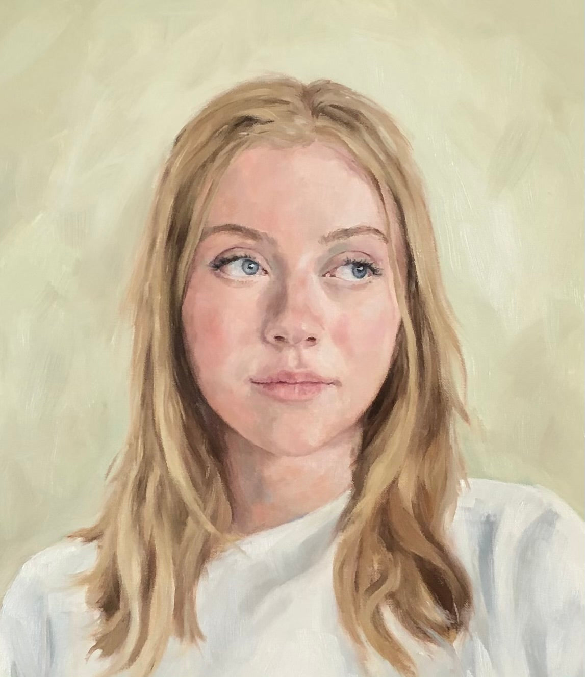 oil painting of a young woman 