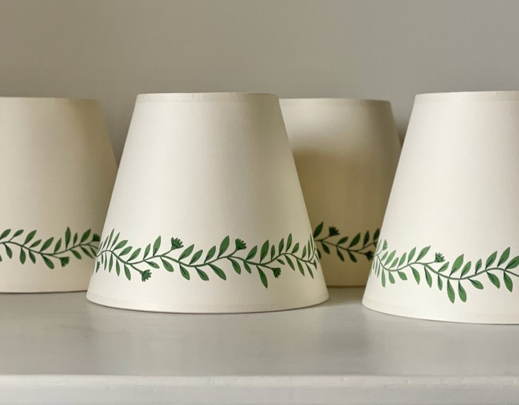 handpainted lampshade